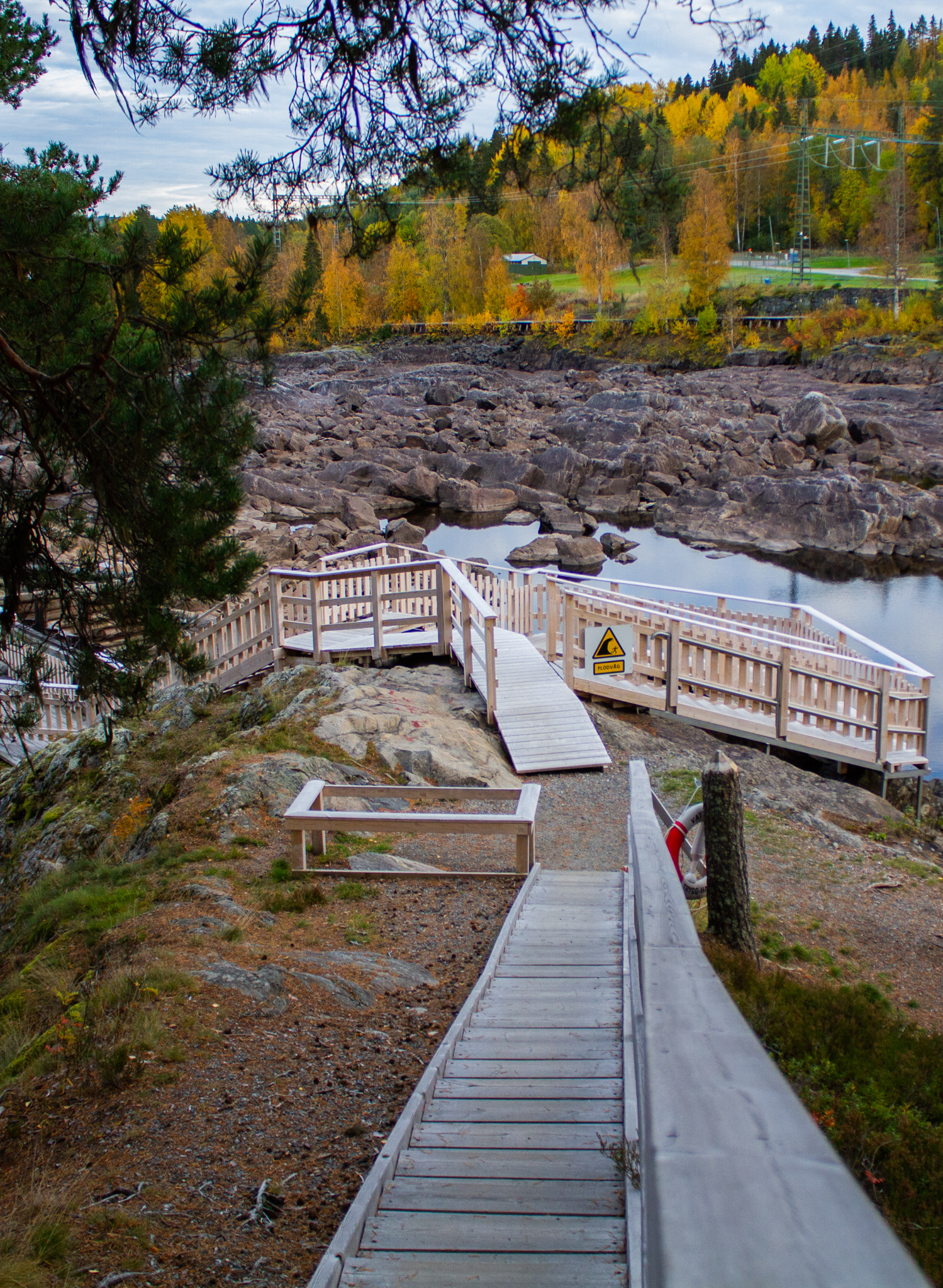 Stairs at Nämforsen